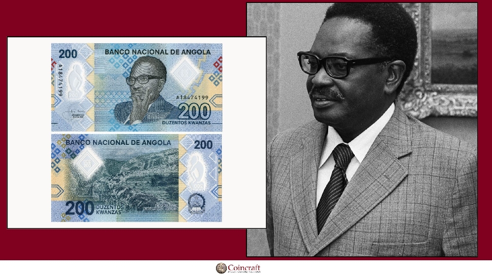 Angola Kwanzas Honouring Dr Antonio Agostinho Neto - Coincraft